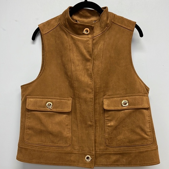 Chico's Jackets & Blazers - Black Label by Chico’s Faux Suede Vest